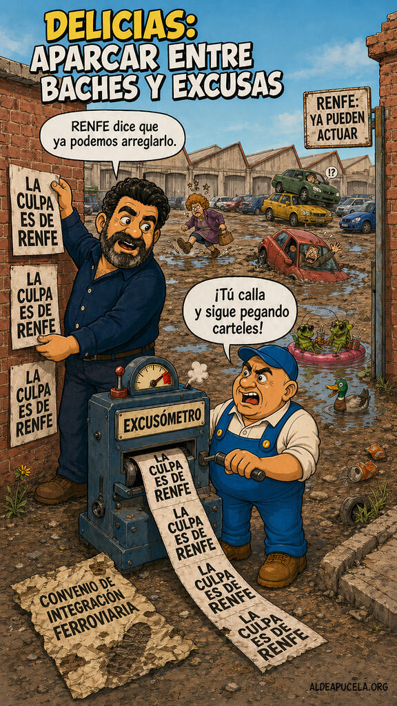 Delicias: Aparcar entre baches y excusas