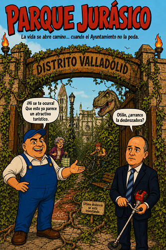 "Otilio, arranco la desbrozadora?" - "iNi se te ocurra! Que esto ya parece un atractivo turístico."