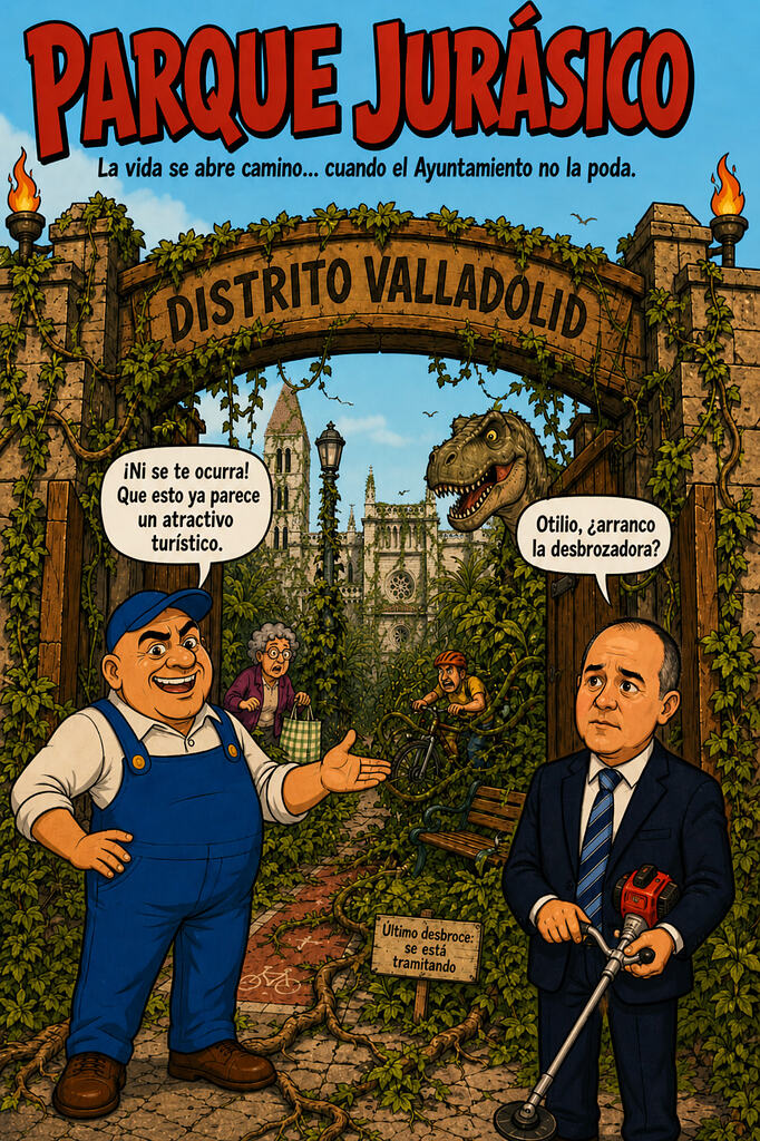 Parque Jurásico: La vida se abre camino... cuando el ayuntamiento no la poda