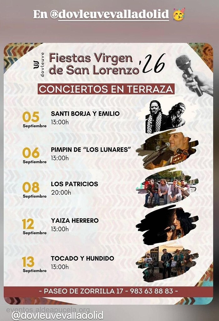 Fiestas Virgen de San Lorenzo '26 (Conciertos)