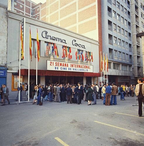 cine Coca durante la XXI Semana Internacional de Cine de Valladolid (1976) Archivo municipal de Valladolid|inheritxinherit