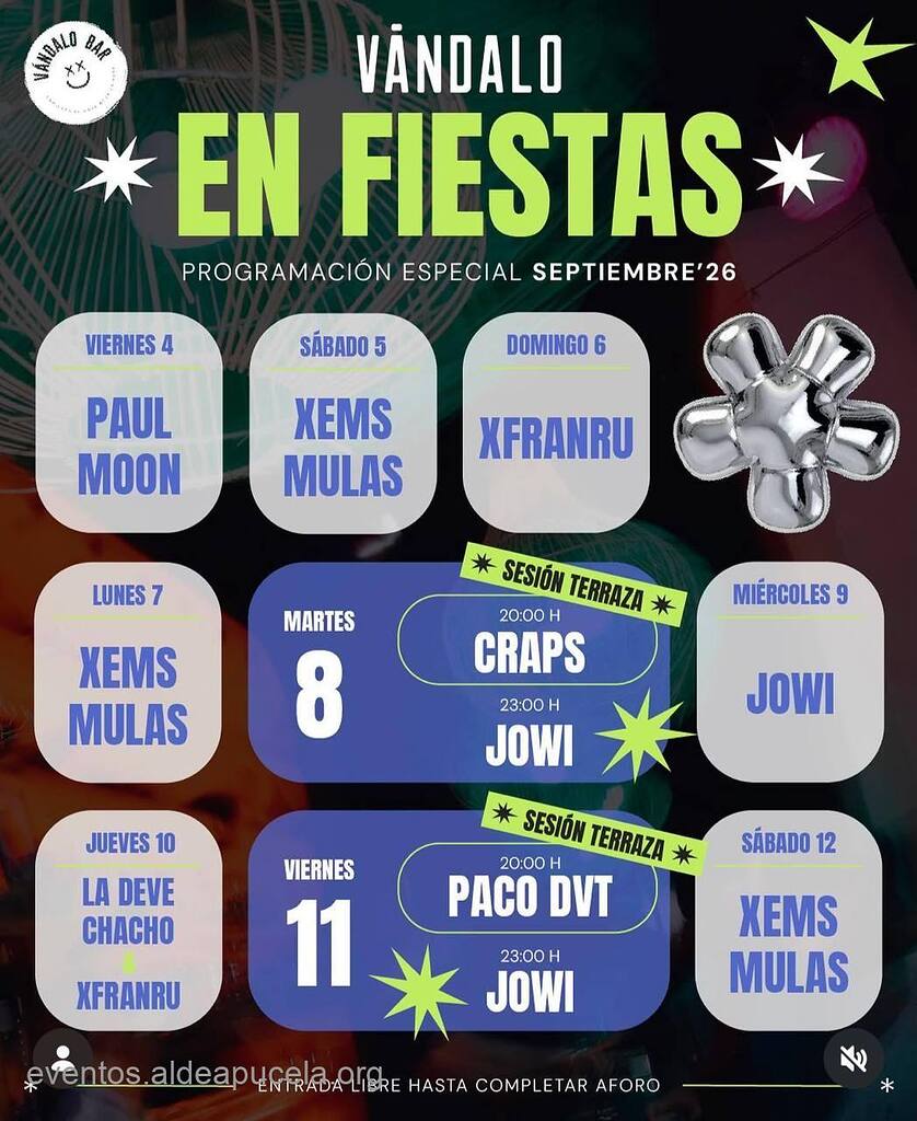 Vándalo en fiestas (Programación Especial)