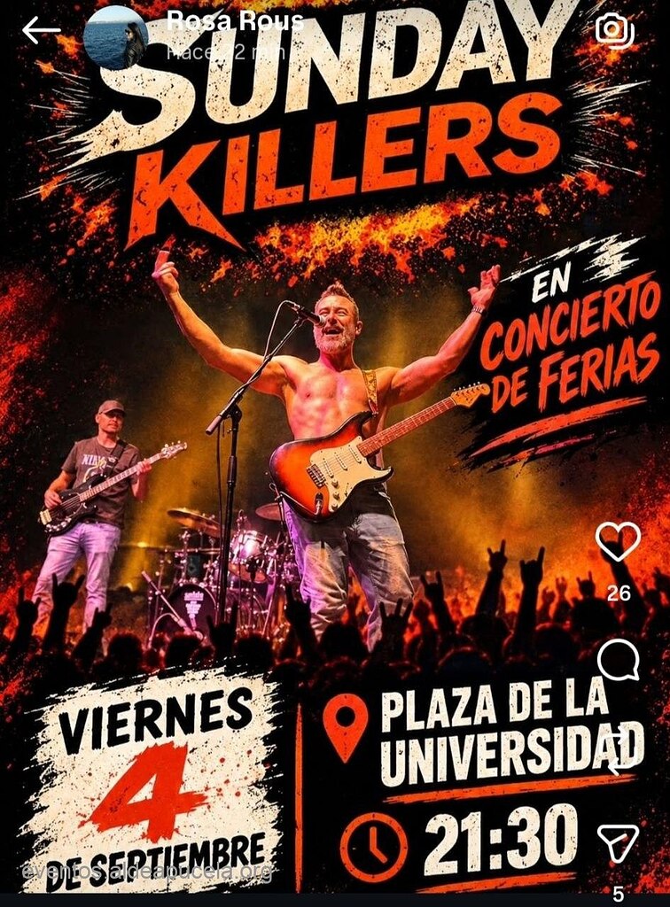 Sunday Killers (Concierto)