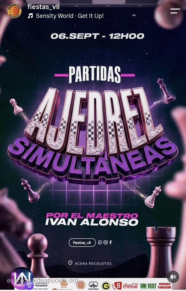 Partidas de Ajedrez Simultáneas (Iván Alonso)