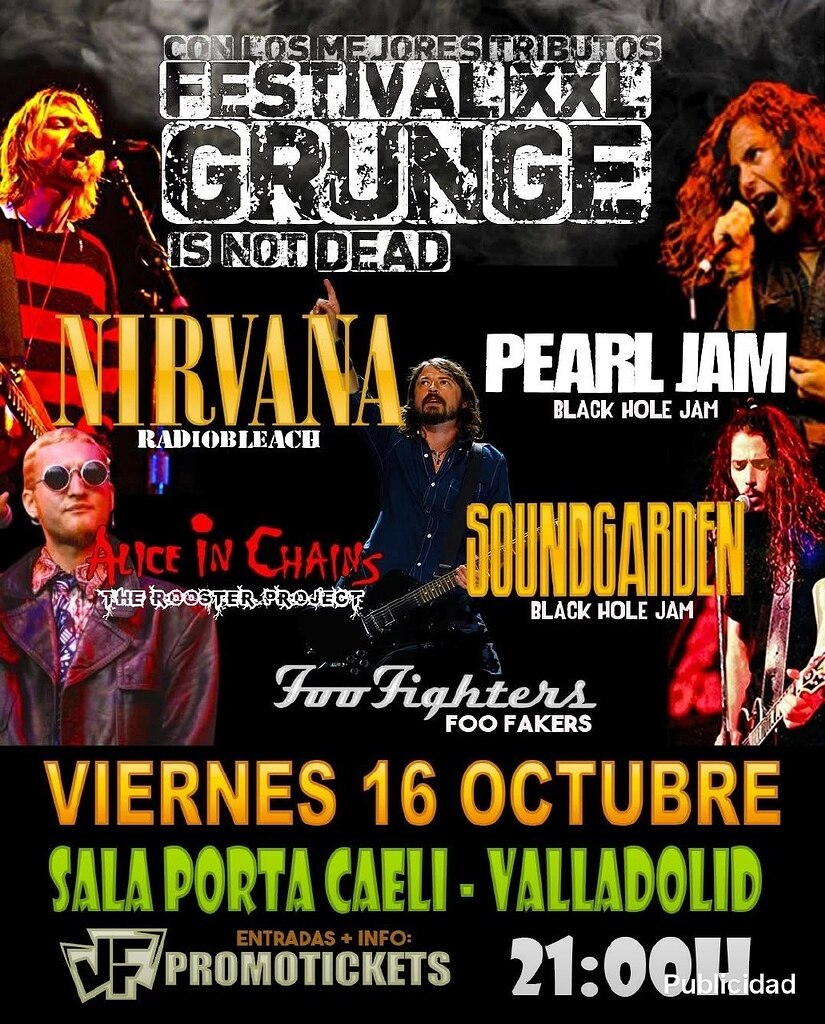 Festival XXL Grunge (Concierto de tributos) - Eventos culturales