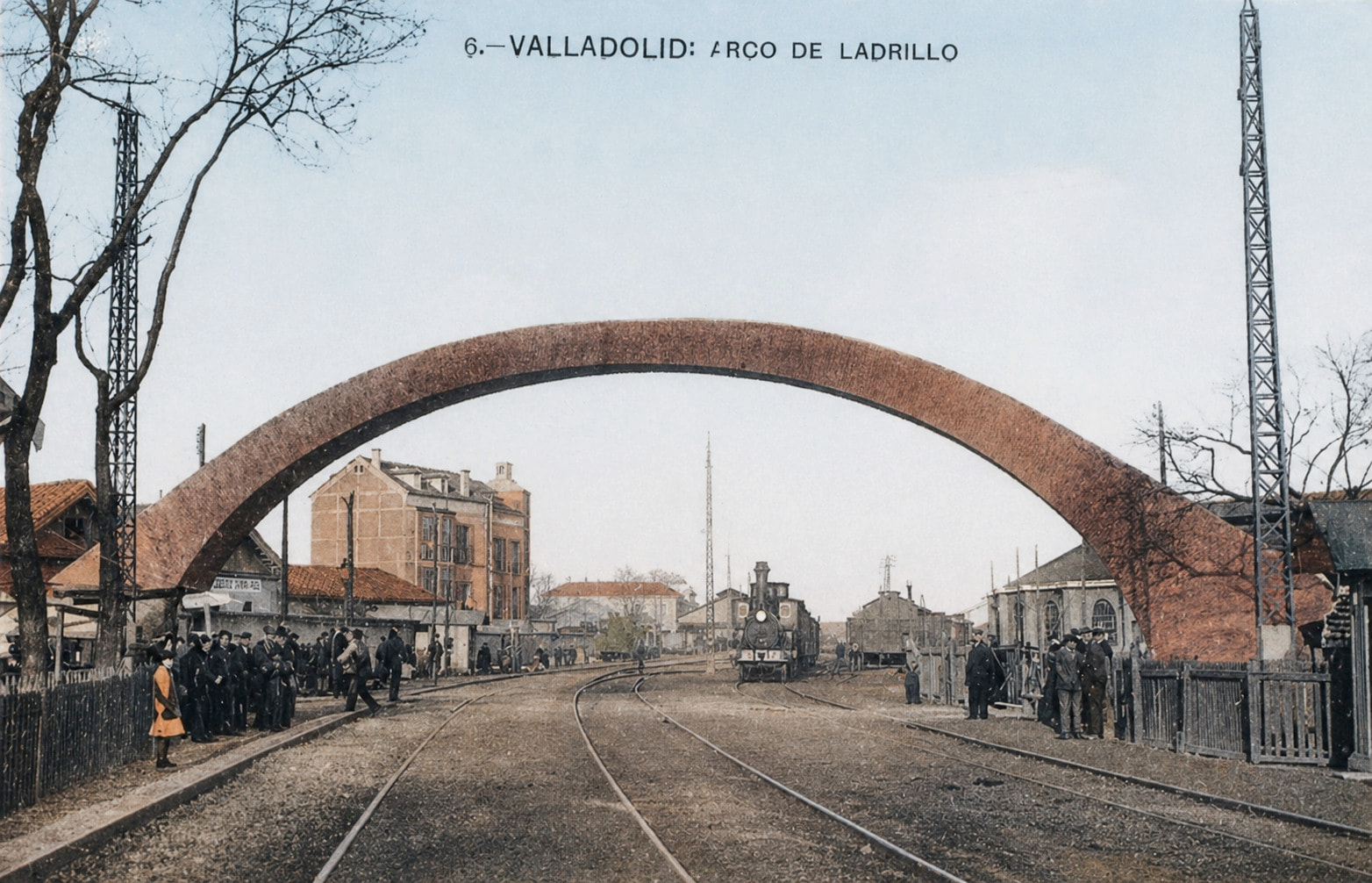 El arco en el siglo XIX - Restauración digital de la fotografía original - Archivo Municipal