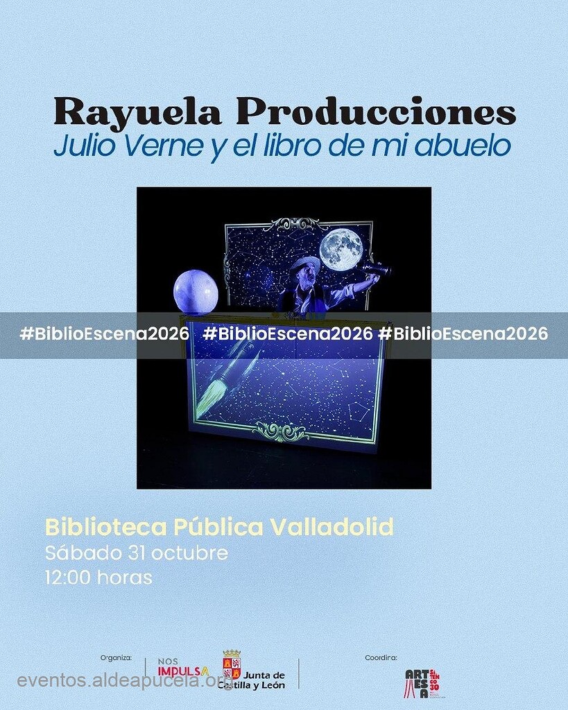 Julio Verne y el libro de mi abuelo, de Rayuela Producciones Teatrales. Ciclo BiblioEscena 2026