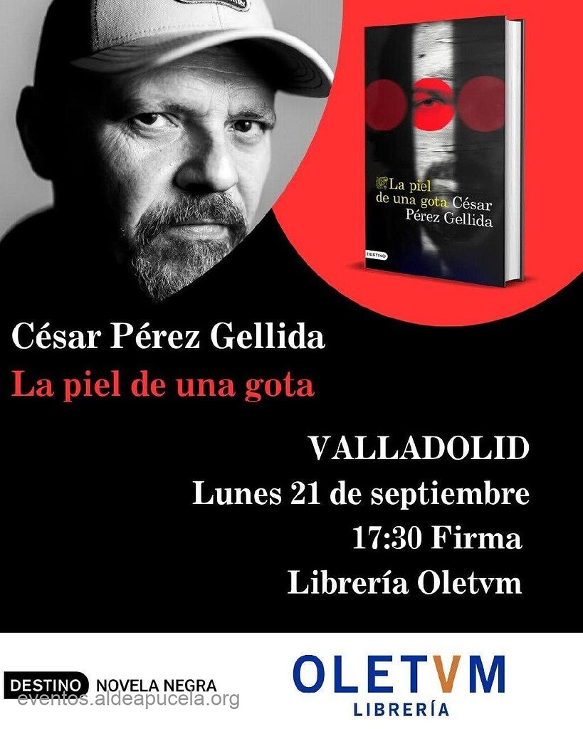 Firma de La piel de una gota (Presentación de libro)