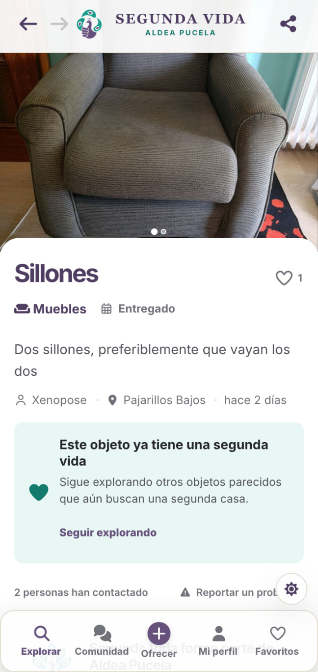 Algunos objetos han tardado muy poco en encontrar una segunda vida.