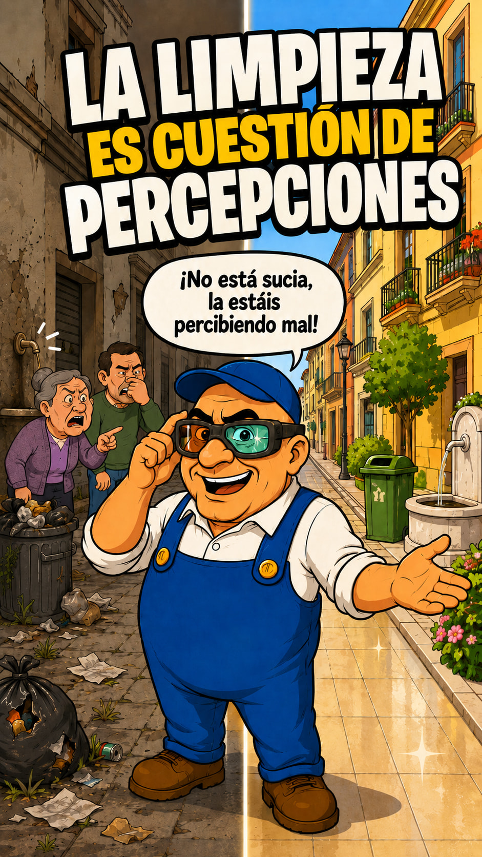 "No está sucia, ¡la estáis percibiendo mal!"